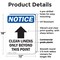 Signmission Clean Linens Only, 12 in W x Rectangle, Plastic OS-2PACK-NS-P-1218-V-10616 - alternate 3